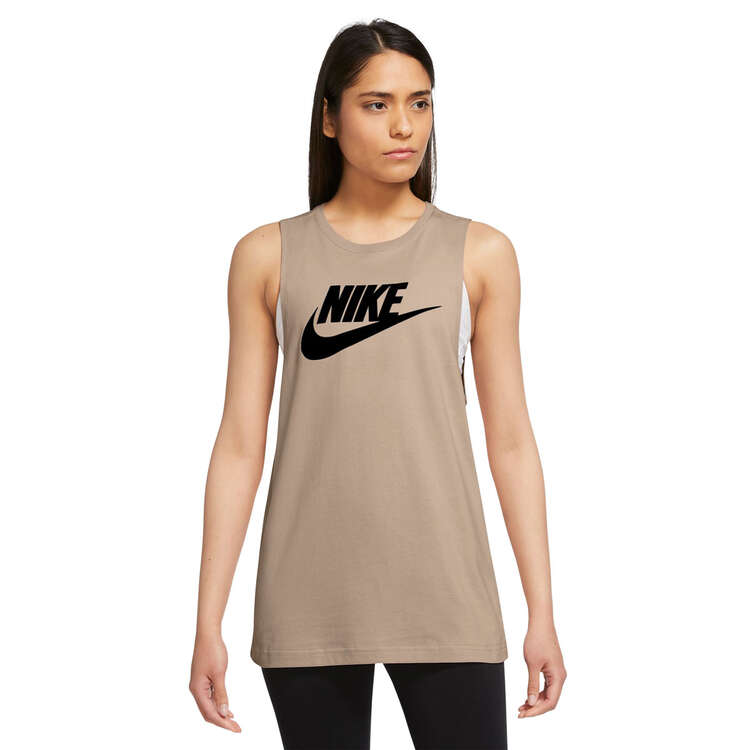 Nike Womens Sportswear Futura Muscle Tank, Stone, rebel_hi-res