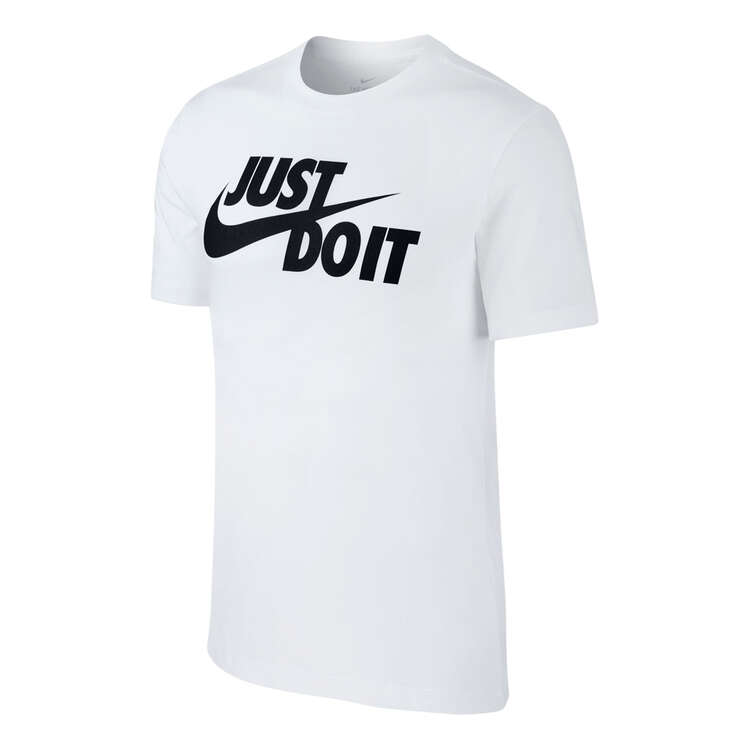 Nike Mens Just Do It Swoosh Tee White XL, White, rebel_hi-res