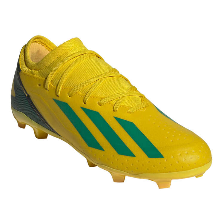 adidas X Crazyfast .3 AUS Football Boots, Yellow/Green, rebel_hi-res