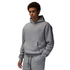 Jordan Mens Essential Fleece Pullover Hoodie, Grey, rebel_hi-res