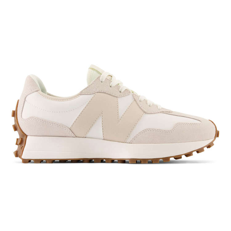 New Balance 327 V1 Womens Casual Shoes, White/Beige, rebel_hi-res