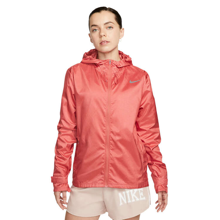Nike Womens Essential Running Jacket, Red, rebel_hi-res