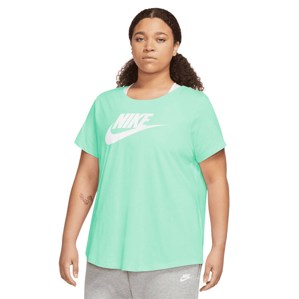 Nike Womens Sportswear Essentials Tee (Plus Size) Mint XL | Rebel Sport