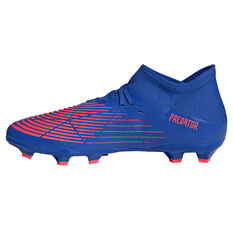 adidas Predator Edge .3 Football Boots Blue/Red US Mens 5 / Womens 6, Blue/Red, rebel_hi-res