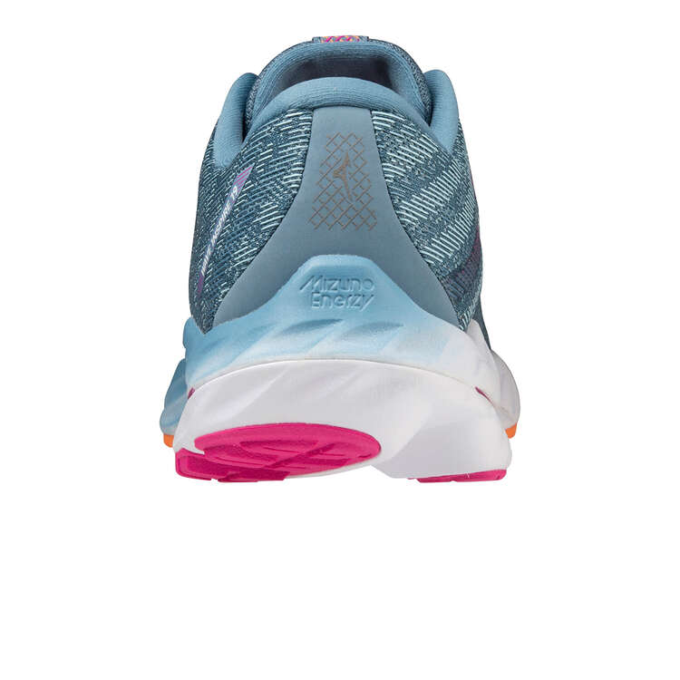 Mizuno Wave Inspire 19 Womens Running Shoes, Blue/Pink, rebel_hi-res