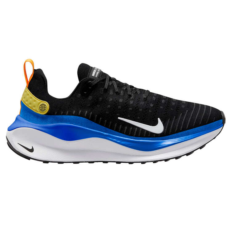Nike InfinityRN 4 Mens Running Shoes Black/Blue US 7, Black/Blue, rebel_hi-res