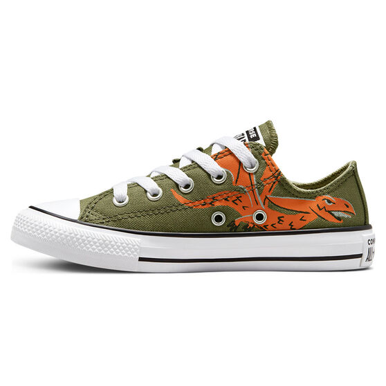 Converse Chuck Taylor All Star Dino Daze PS Kids Casual Shoes, Khaki, rebel_hi-res
