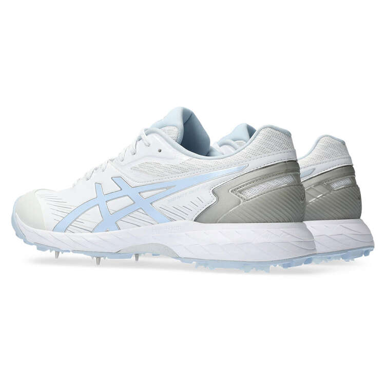 Asics 350 Not Out FF Womens Cricket Shoes, White/Sky, rebel_hi-res