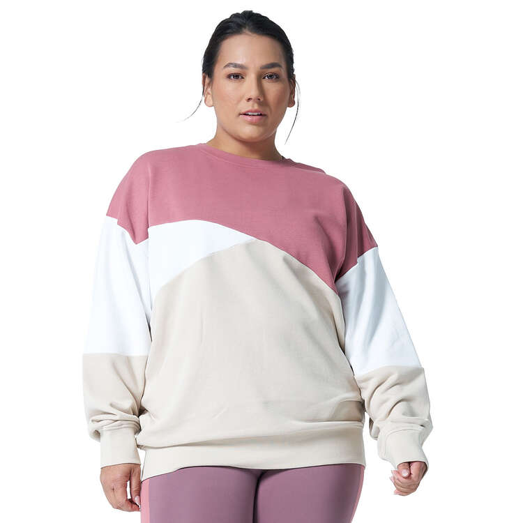 Ell & Voo Womens Bea Oversized Sweatshirt, Multi, rebel_hi-res