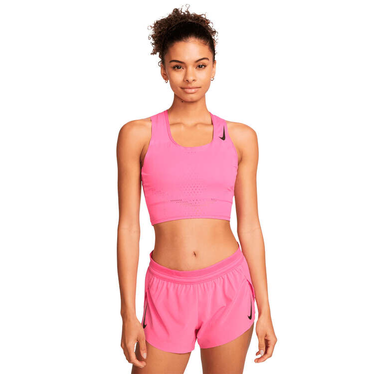 Nike Womens Dri-FIT ADV Aeroswift Racing Crop Top, Pink, rebel_hi-res