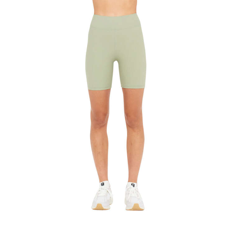 The Upside Womens Peached 6 Inch Spin Shorts, Green, rebel_hi-res