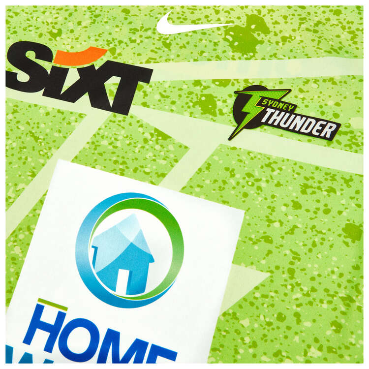 Nike Womens Sydney Thunder 2023/24 Replica WBBL Home Shirt Green XS, Green, rebel_hi-res