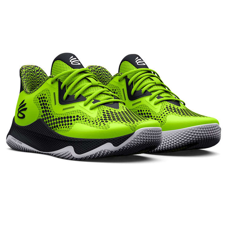 Under Armour Curry HOVR Splash 3 AP Basketball Shoes, Lime/Black, rebel_hi-res