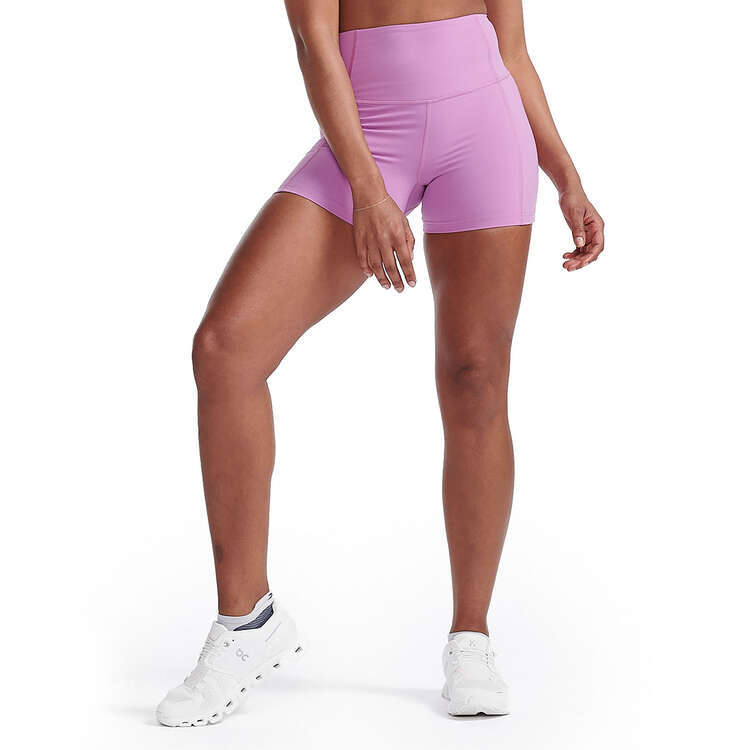 2XU Womens Form 4 Inch Shorts, Purple, rebel_hi-res