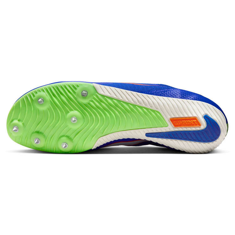 Nike Rival Sprint Track Spikes, Blue/Lime, rebel_hi-res