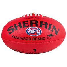 Sherrin Synthetic AFL Football Red 1, , rebel_hi-res