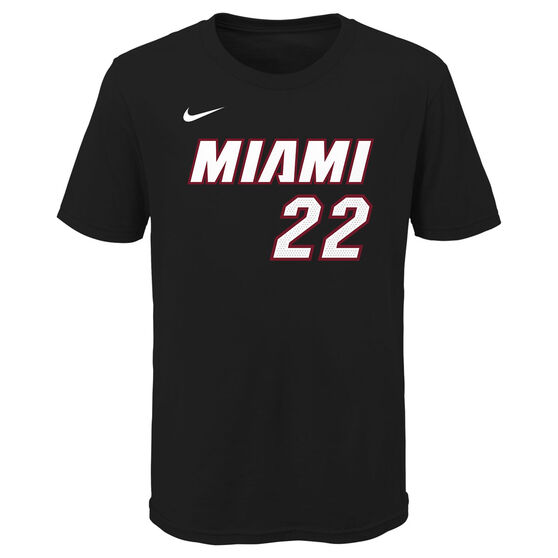 Nike Miami Heat Jimmy Butler Kids Icon Tee, Black, rebel_hi-res