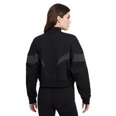 Nike Air Womens Mock Fleece Sweatshirt, Black, rebel_hi-res