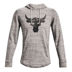 Under Armour Project Rock Mens Terry Hoodie White S, , rebel_hi-res