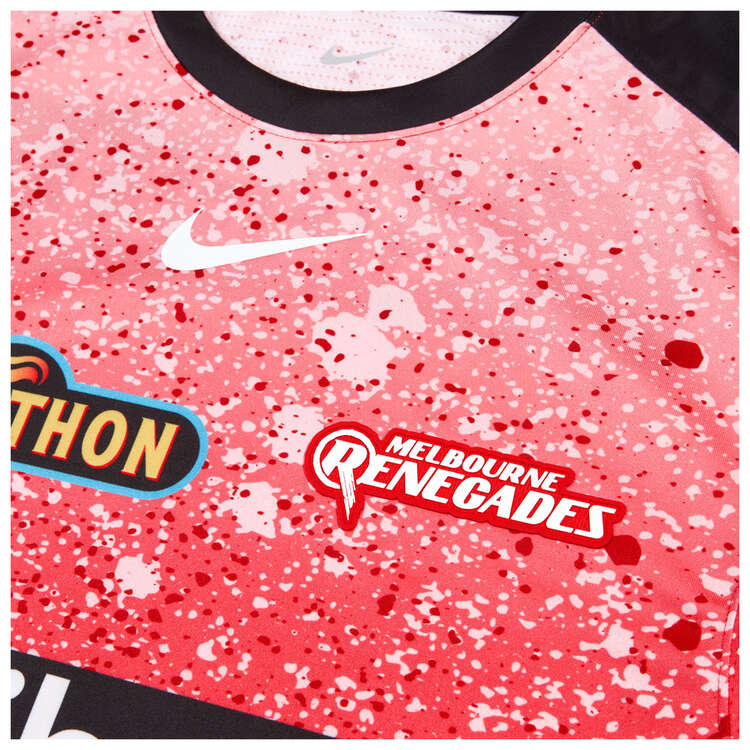 Nike Mens Melbourne Renegades 2023/24 Replica BBL Home Shirt, Red, rebel_hi-res