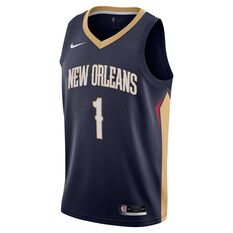 Nike New Orleans Pelicans Zion Williamson 2020/21 Mens Icon Edition Authentic Jersey Navy S, Navy, rebel_hi-res