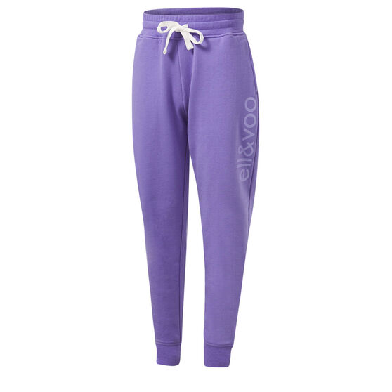 Ell & Voo Girls Gym Class Track Pants, Purple, rebel_hi-res
