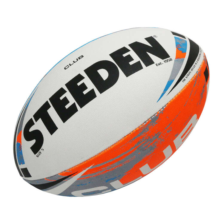 Steeden Club Rugby League Ball, Multi, rebel_hi-res