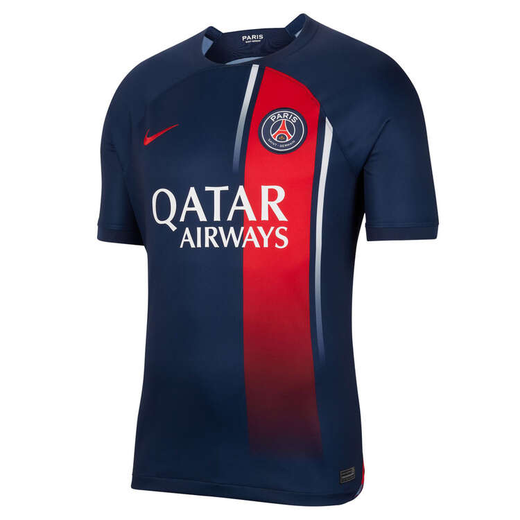 Nike Mens Paris Saint-Germain 2023/24 Stadium Home Football Jersey, Navy, rebel_hi-res