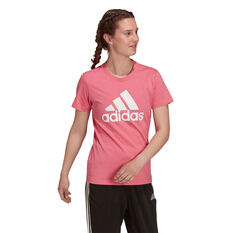 adidas Womens Loungewear Essentials Logo Tee Pink XS, Pink, rebel_hi-res