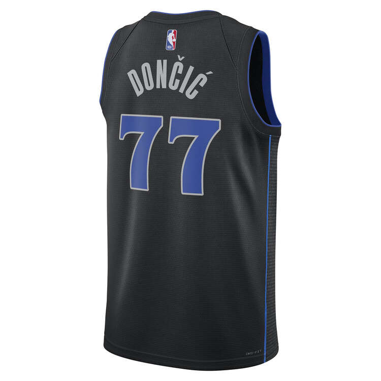 Nike Dallas Mavericks Luca Doncic 2023/24 City Basketball Jersey, Black, rebel_hi-res