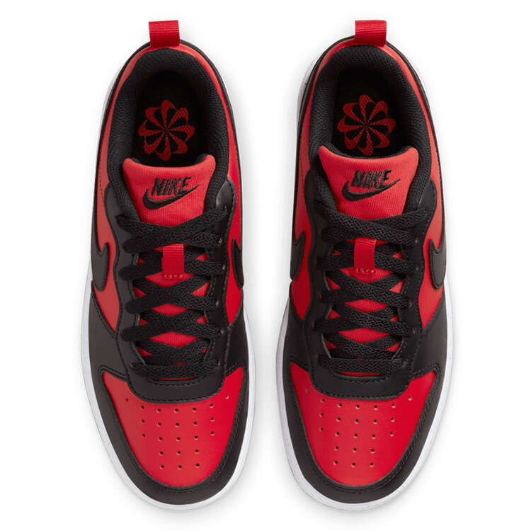 Nike Court Borough Low Recraft GS Kids Casual Shoes, Red/Black, rebel_hi-res