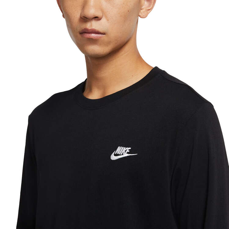 Nike Mens Sportswear Long Sleeve Tee, Black, rebel_hi-res
