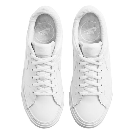 Nike Court Legacy GS Kids Casual Shoes, White, rebel_hi-res