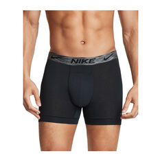 Nike Mens Dri-FIT Reluxe Boxer Briefs 2 Pack Black XS, Black, rebel_hi-res
