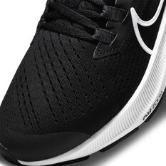 Nike Air Zoom Pegasus 38 Kids Running Shoes, Black/White, rebel_hi-res
