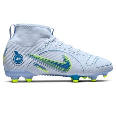 Nike Mercurial Superfly 8 Academy Kids Football Boots Grey/Blue US 1, Grey/Blue, rebel_hi-res