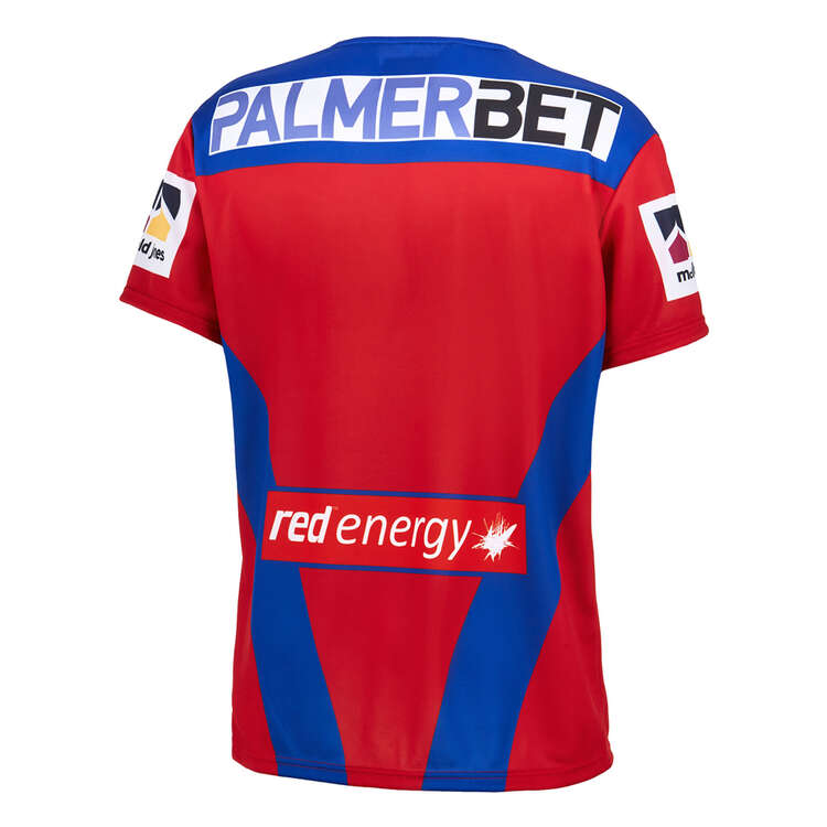 Newcastle Knights 2024 Mens Home Jersey, Red, rebel_hi-res