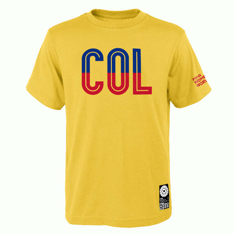 Colombia 2023 Football Supporter Tee Yellow M, Yellow, rebel_hi-res