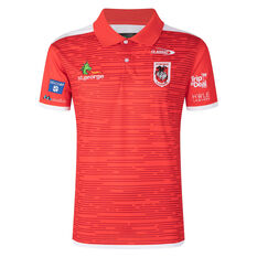 St George Illawarra 2022 Mens Player Polo Red S, Red, rebel_hi-res