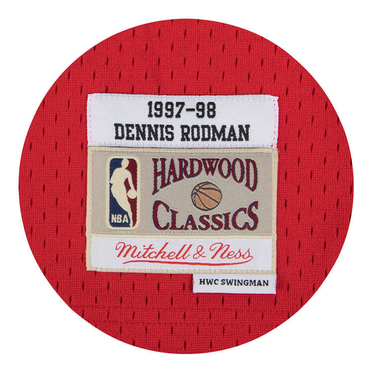  Mitchell & Ness White NBA Chicago Bulls #91 Dennis Rodman  1997-98 Swingman Jersey : Sports & Outdoors