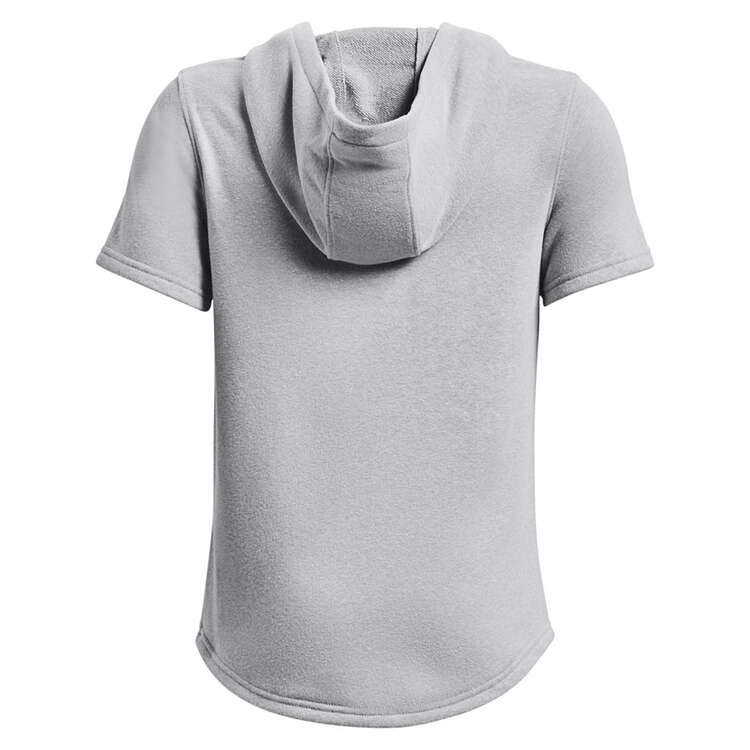 Under Armour Boys Project Rock Hooded Tee Grey XS, Grey, rebel_hi-res