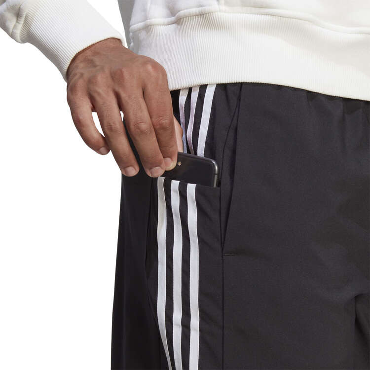 adidas Mens AEROREADY Essentials 3-Stripes Shorts, Black/White, rebel_hi-res