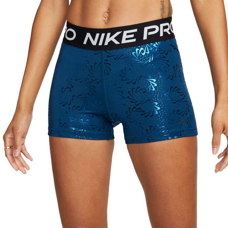 Nike Pro Womens Dri-FIT Mid-Rise 3 Inch Printed Training Shorts