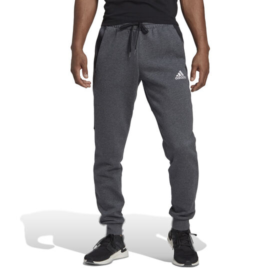adidas Mens Essentials Camo Print Fleece Pants, Grey, rebel_hi-res