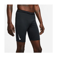 Nike Mens AeroSwift 1/2 Length Running Tights Black S, Black, rebel_hi-res