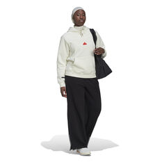 adidas Sportswear Womens Oversized Hooded Sweatshirt, White, rebel_hi-res