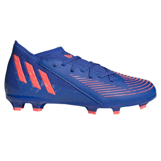 adidas Predator Edge .3 Kids Football Boots, Blue/Red, rebel_hi-res