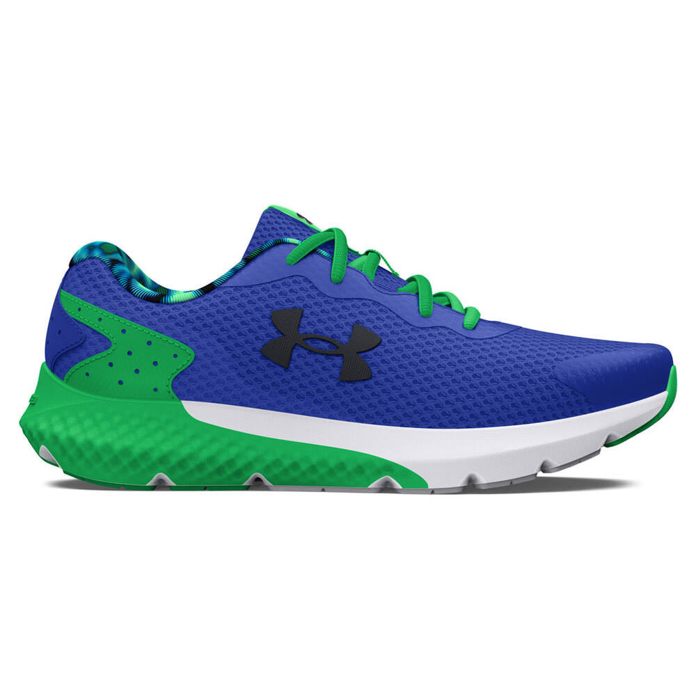 Under Armour Rogue 3 PS Kids Running Shoes Royal/Green US 11 | Rebel Sport