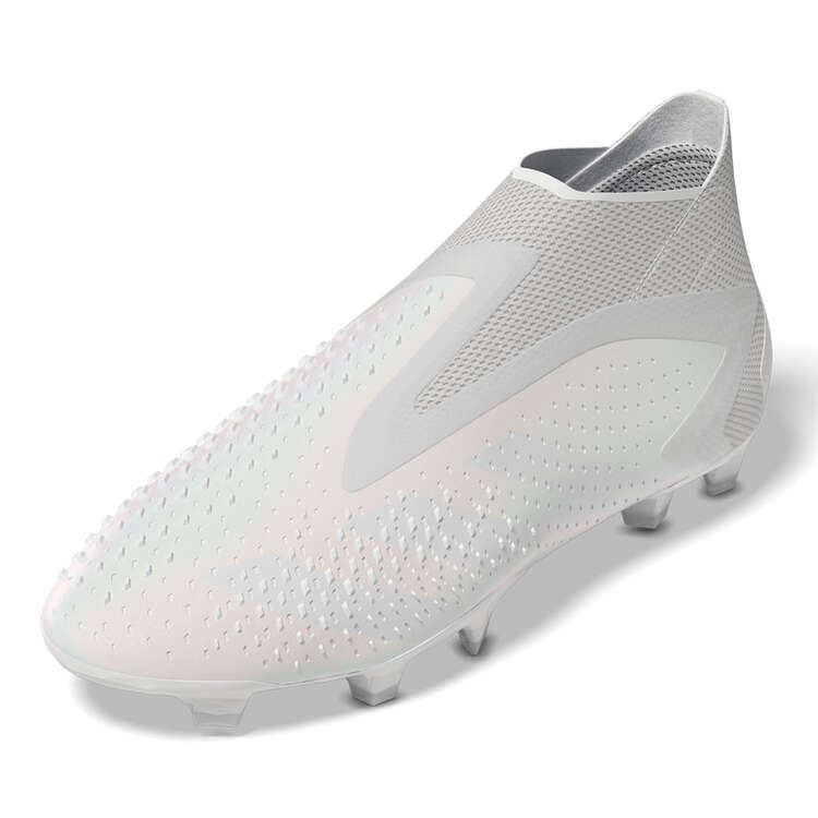 adidas Predator Accuracy + Football Boots White US Mens 13 / Womens 14, White, rebel_hi-res