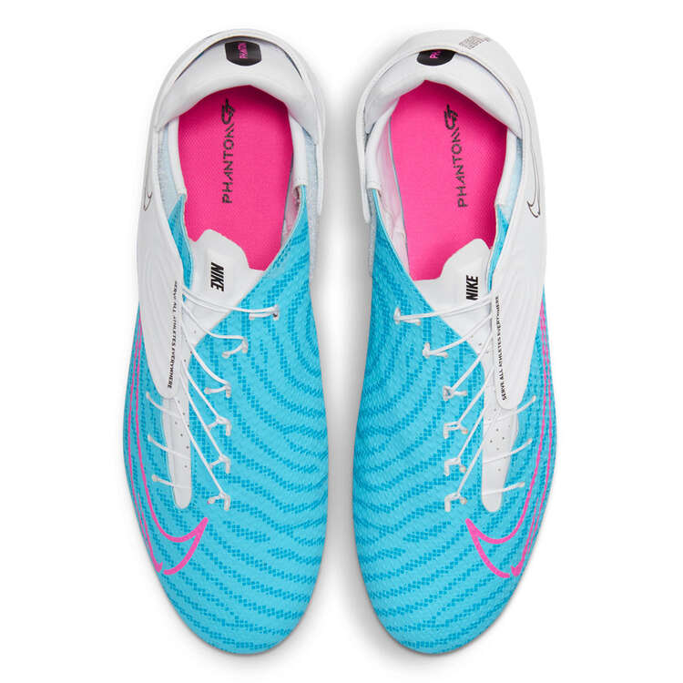 Nike Phantom GT2 Academy FlyEase Football Boots, Blue/Pink, rebel_hi-res